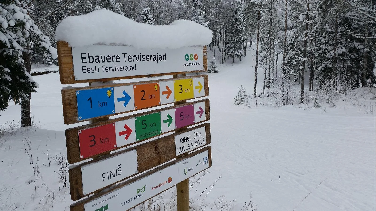 Ebavere Tervisespordikeskuse jooksu- ja suusarajad